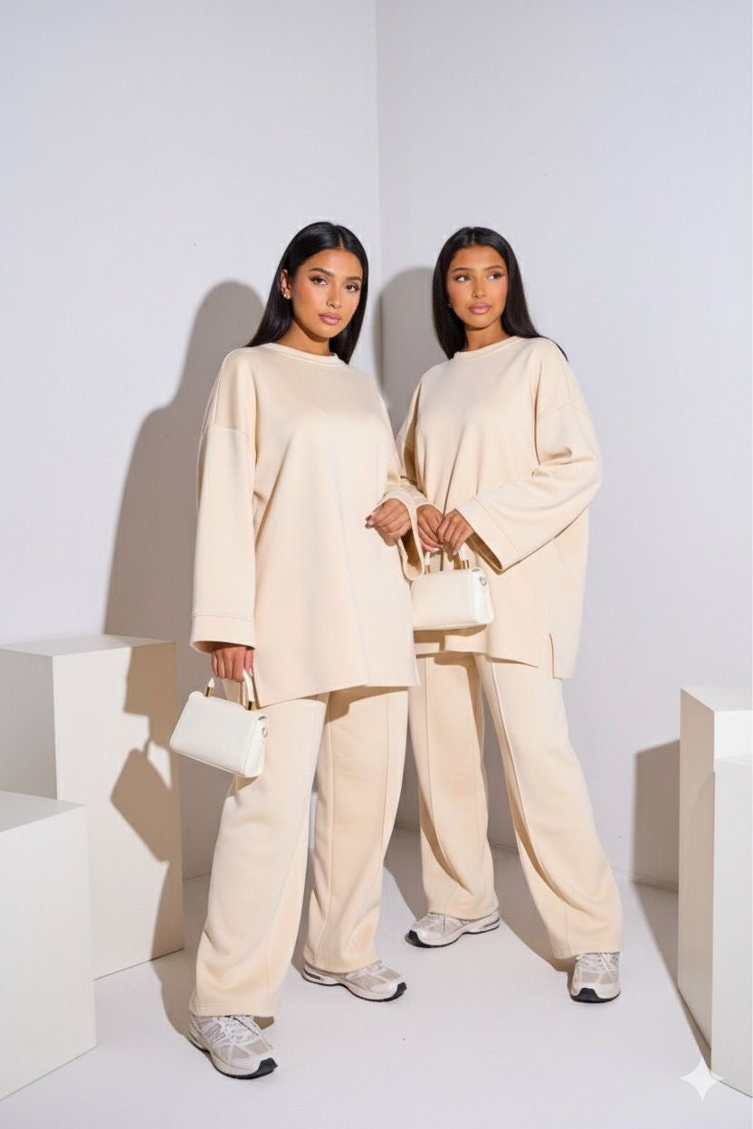 komfortables schlichtes set